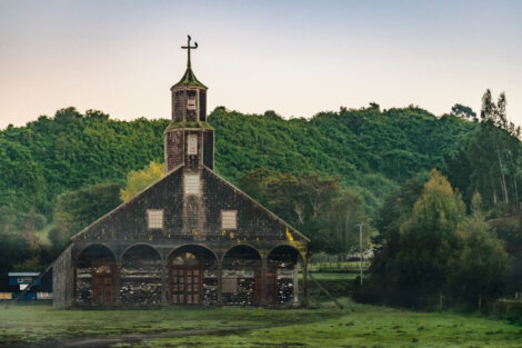 Iglesia de Quinchao en Chiloé