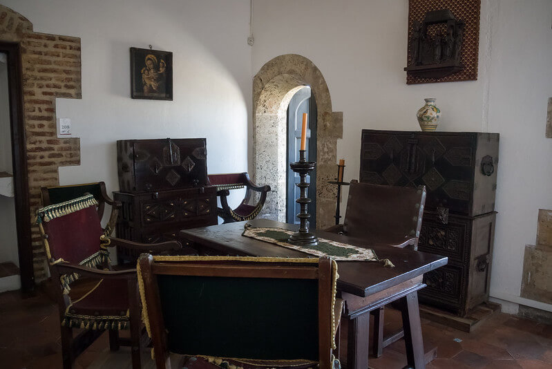 Inerior del palacio virreinal de Diego Colón