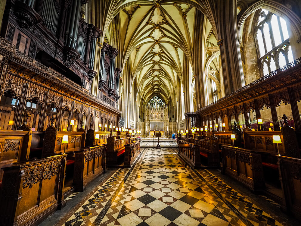 Interior de la catedral de Bristol