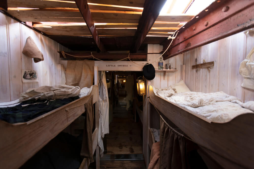 Interior del barco