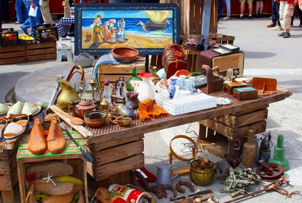 Puesto en mercadillo