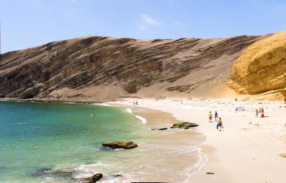 Vista de la playa La Mina