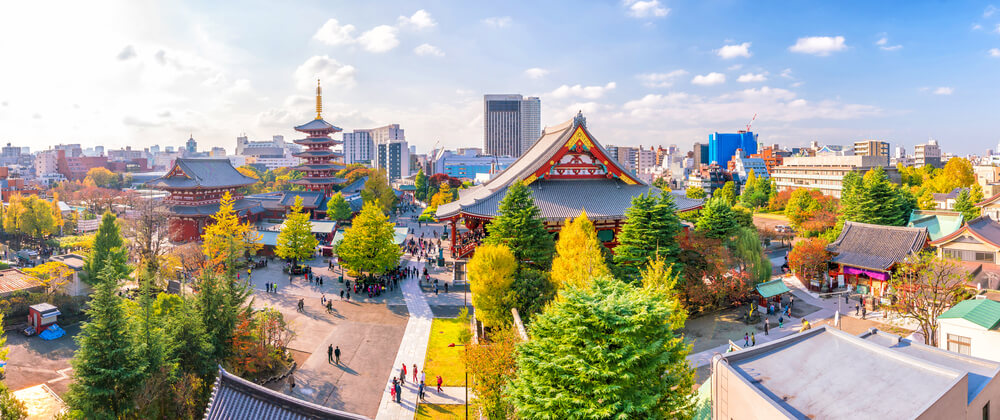 Vista del barrio de Asakusa