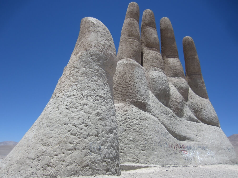 Detalle de la Mano del Desierto