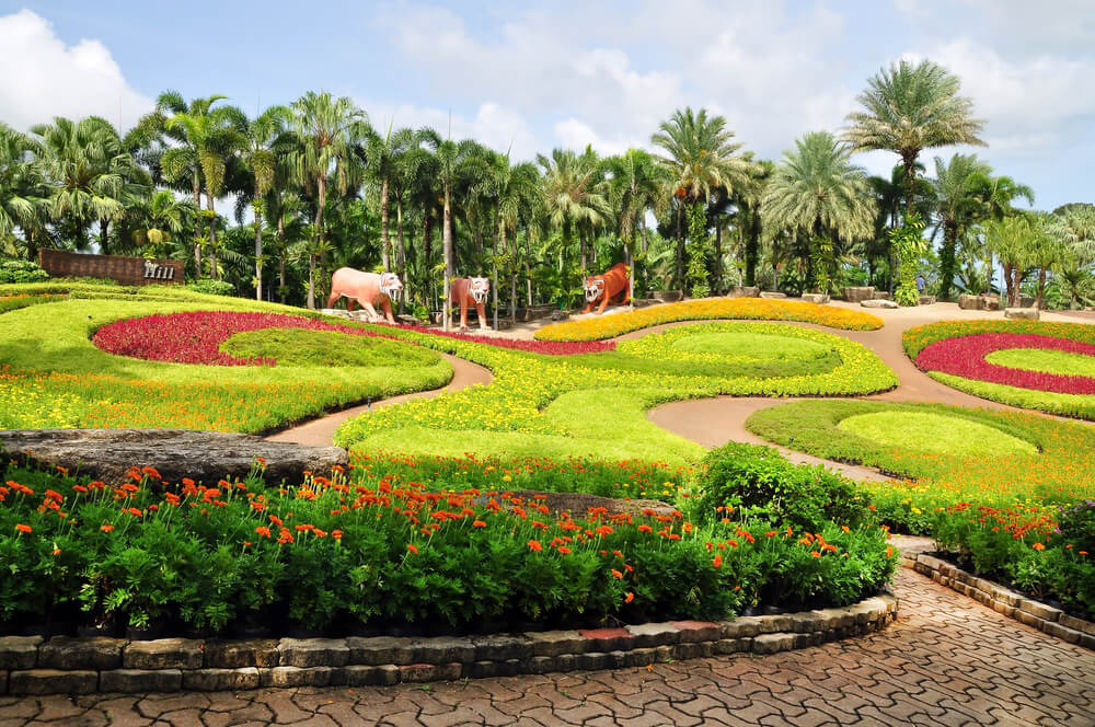 Detalle de los jardines