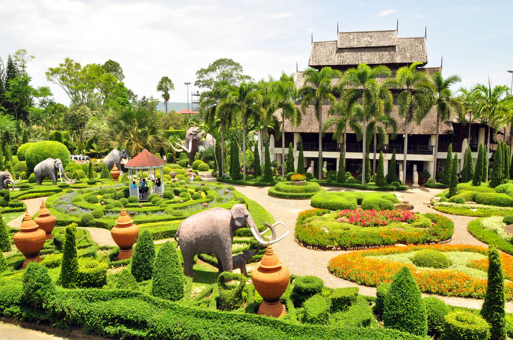 Detalle de los jardines