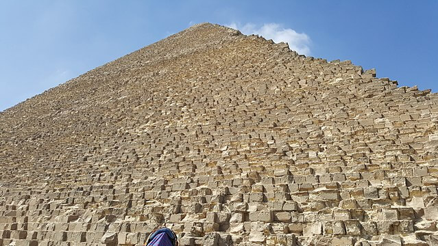 Detalle de la pirámide de Keops