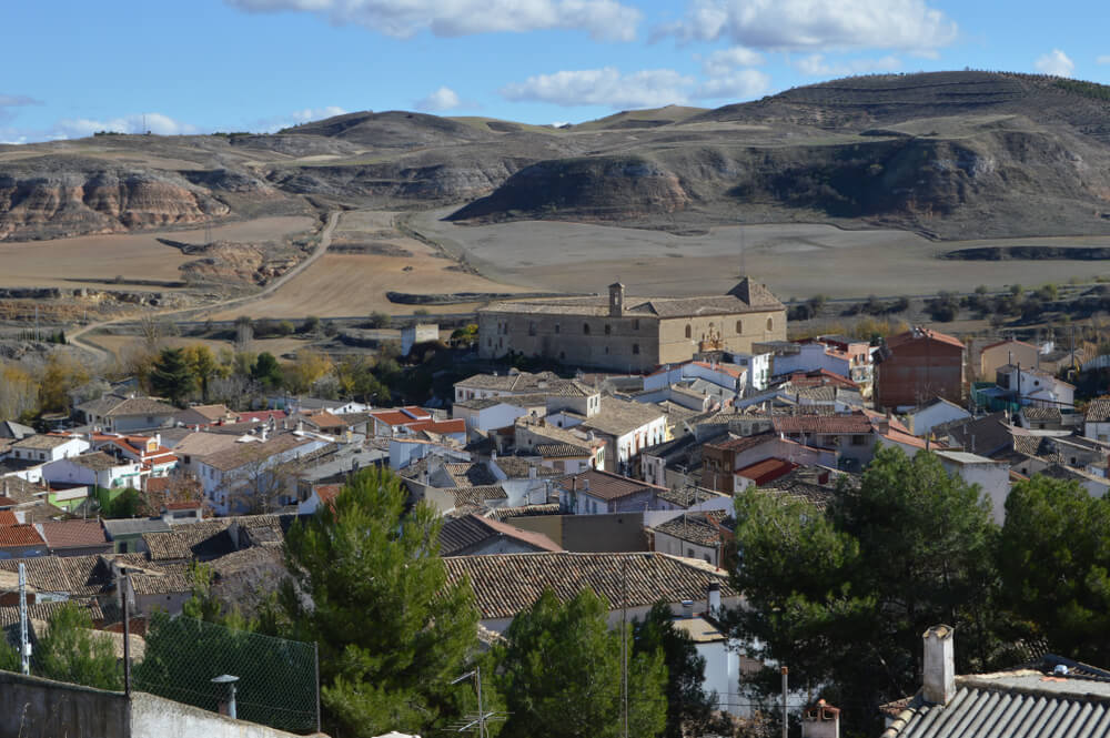 Vista de Huete en la provincia de Cuenca