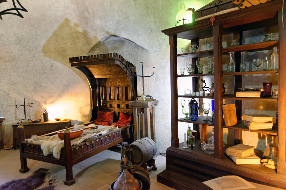 Interior de una de las casas