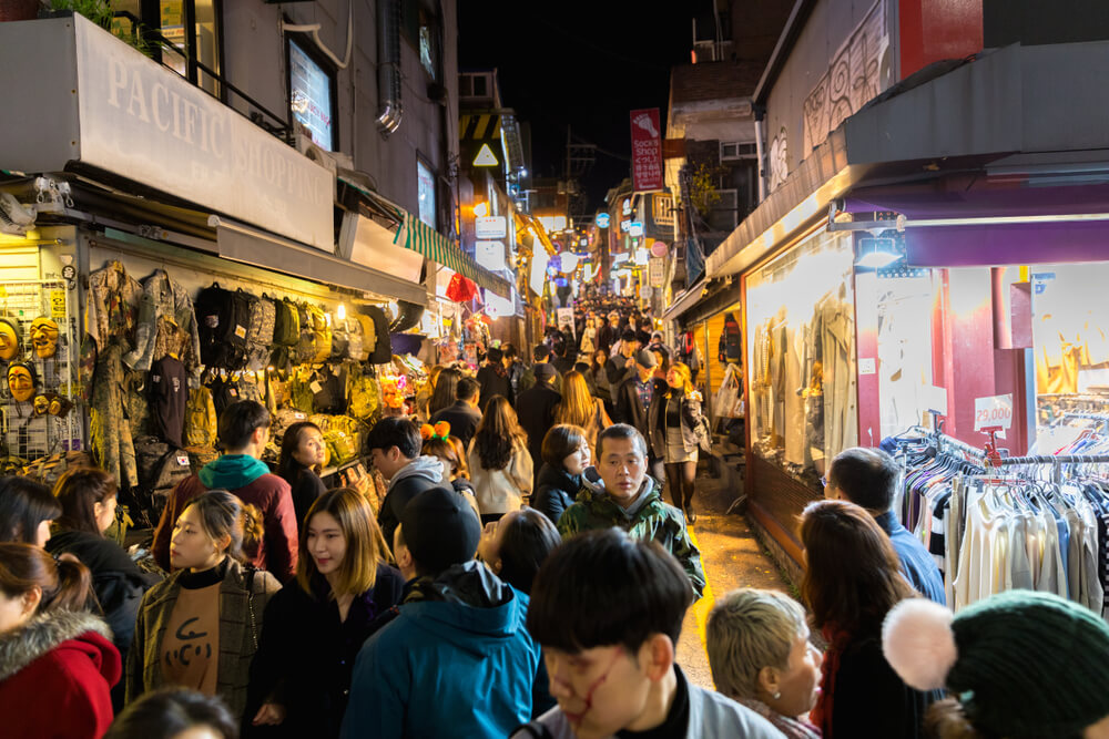 Distrito de Itaewon por lanoche