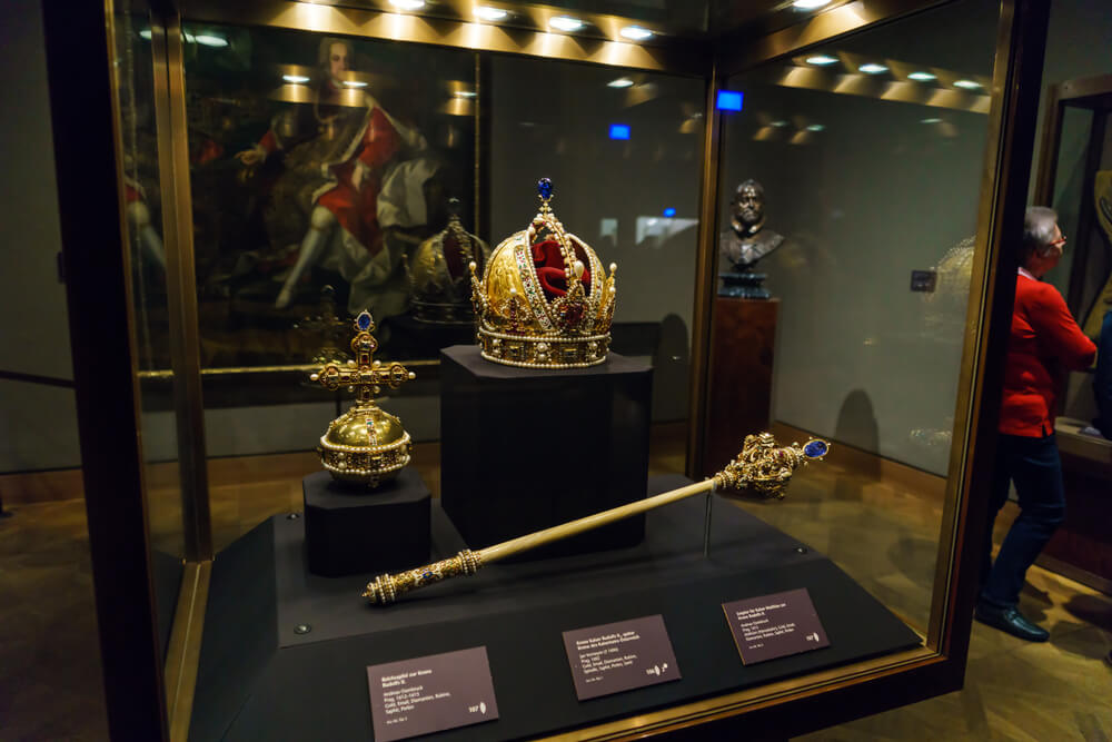 Joyas de la corona en uno de los museos de Viena