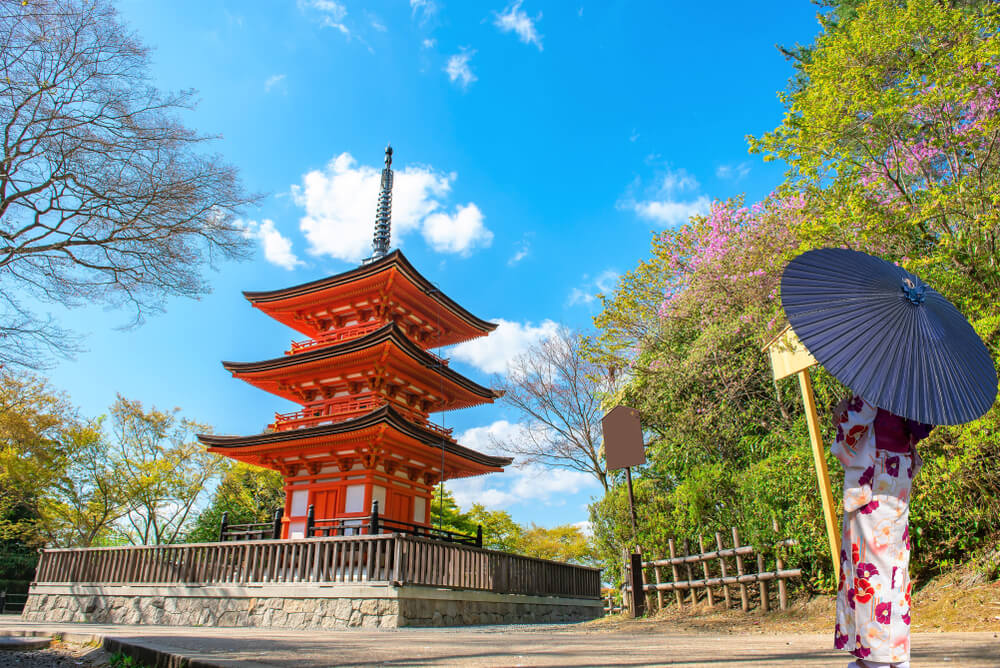 Pagoda del templo Kiyomizu-dera