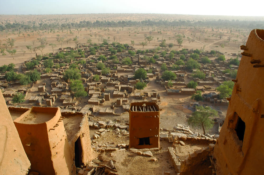 Pueblo dogon en Mali
