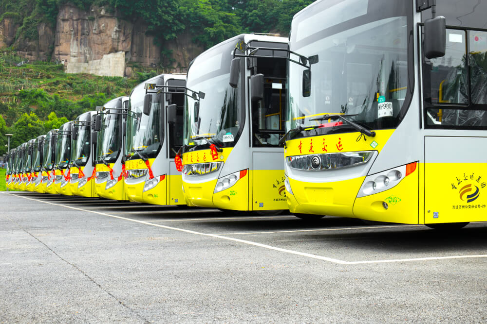 Autobuses en China