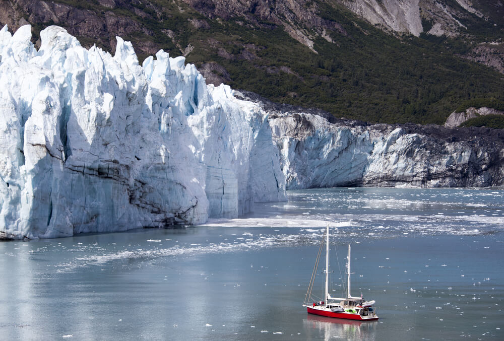 Barco en Glacier Bay