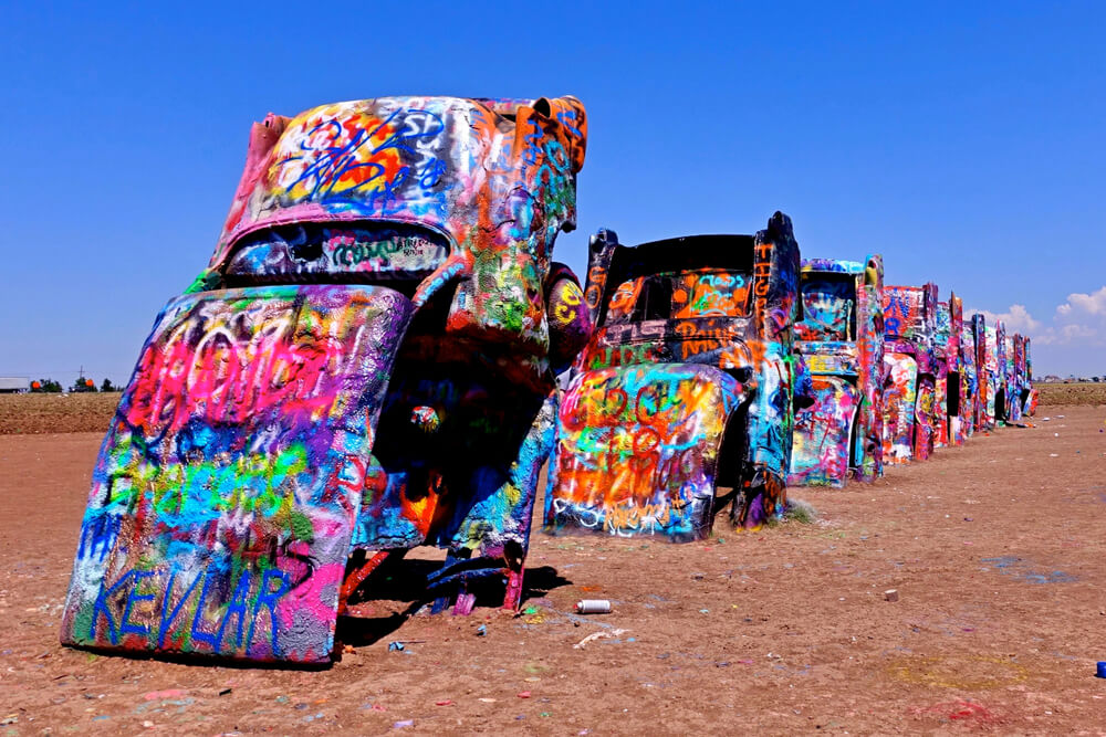 Vista de Cadillac Ranch