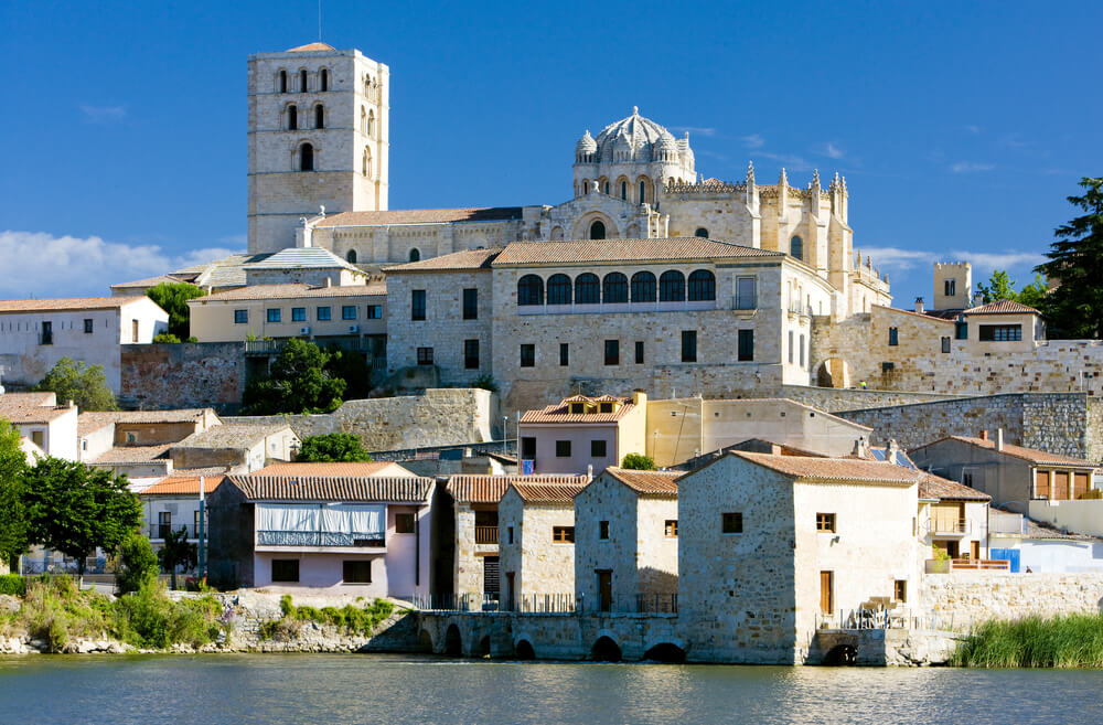 Vista de la catedral de Zamora