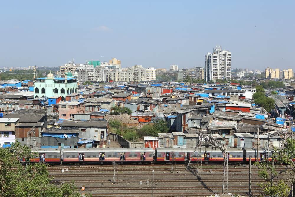 Vista de Dharavi Slum