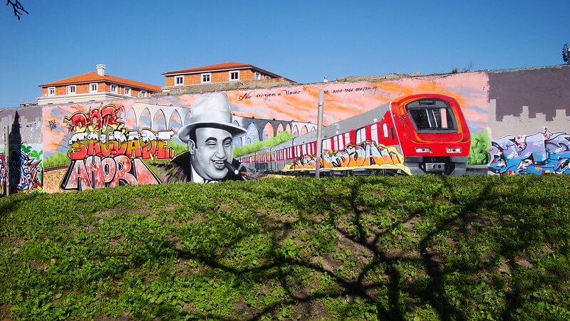 Grafiti en Amoreiras