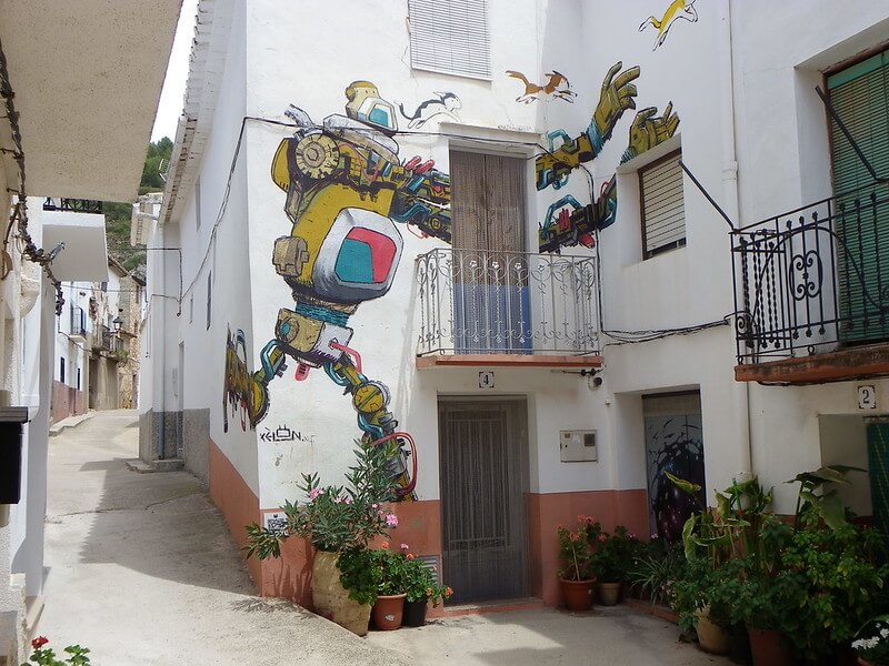 Grafitis en el pueblo