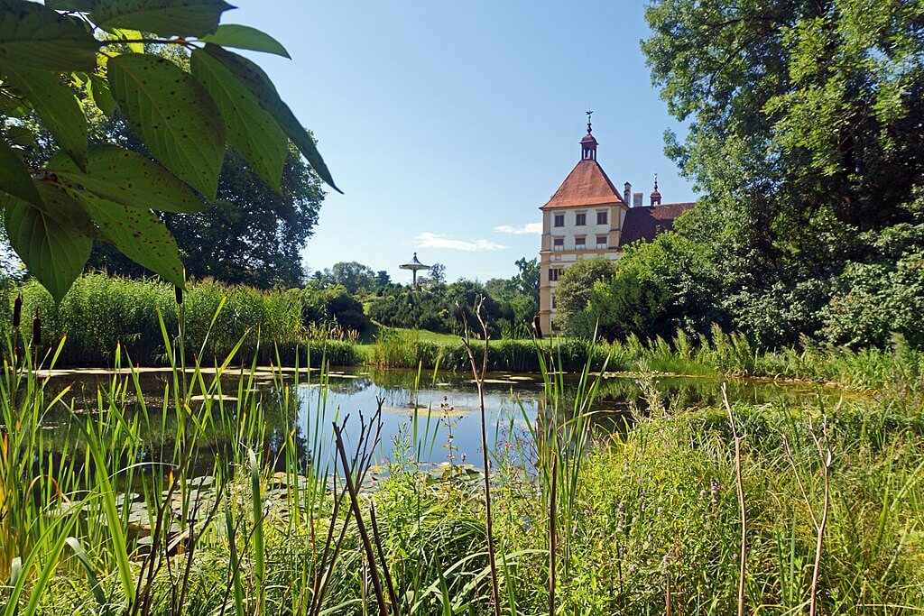 Vista de los jardines