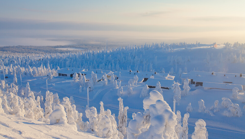 Paisaje de la Laponia sueca