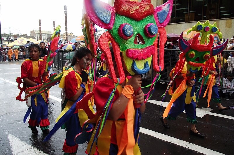 Participantes en el carnaval