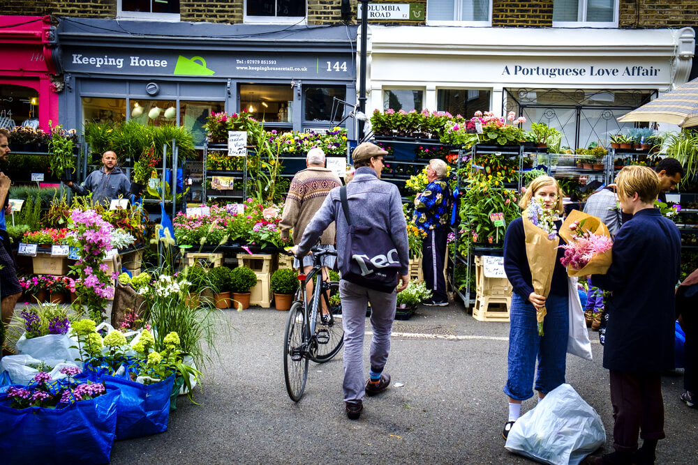 Vista del Columbia Road Flower Market