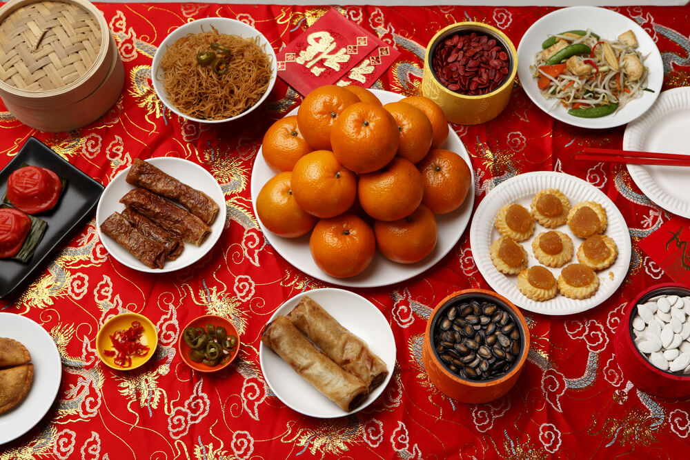 Comida china de año nuevo