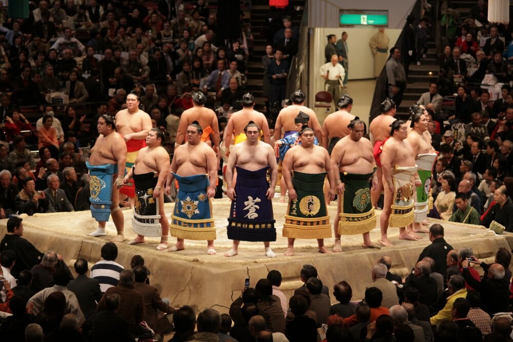 Deportistas de sumo