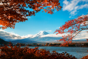 Vista del monte Fuji en Hakone