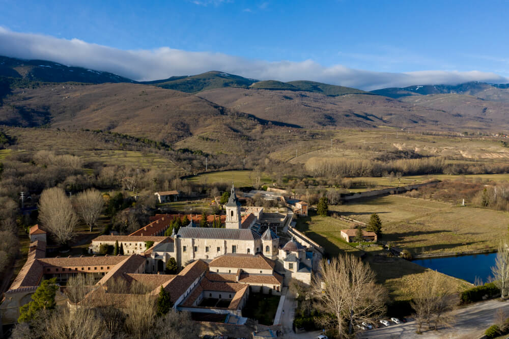 Vista aéra del Monasterio de Santa María de El Paular