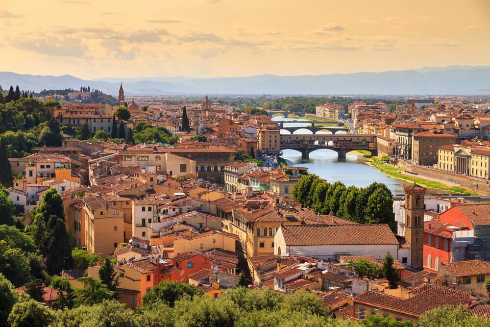 Florencia al atardecer