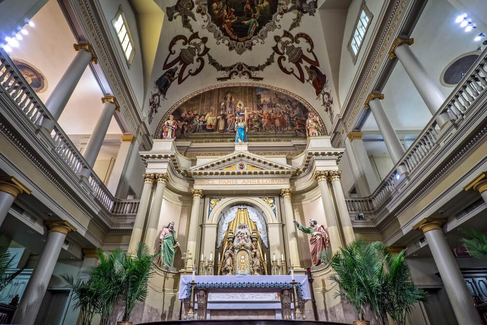 Interior de la catedral de San Luis en Nueva Orleans