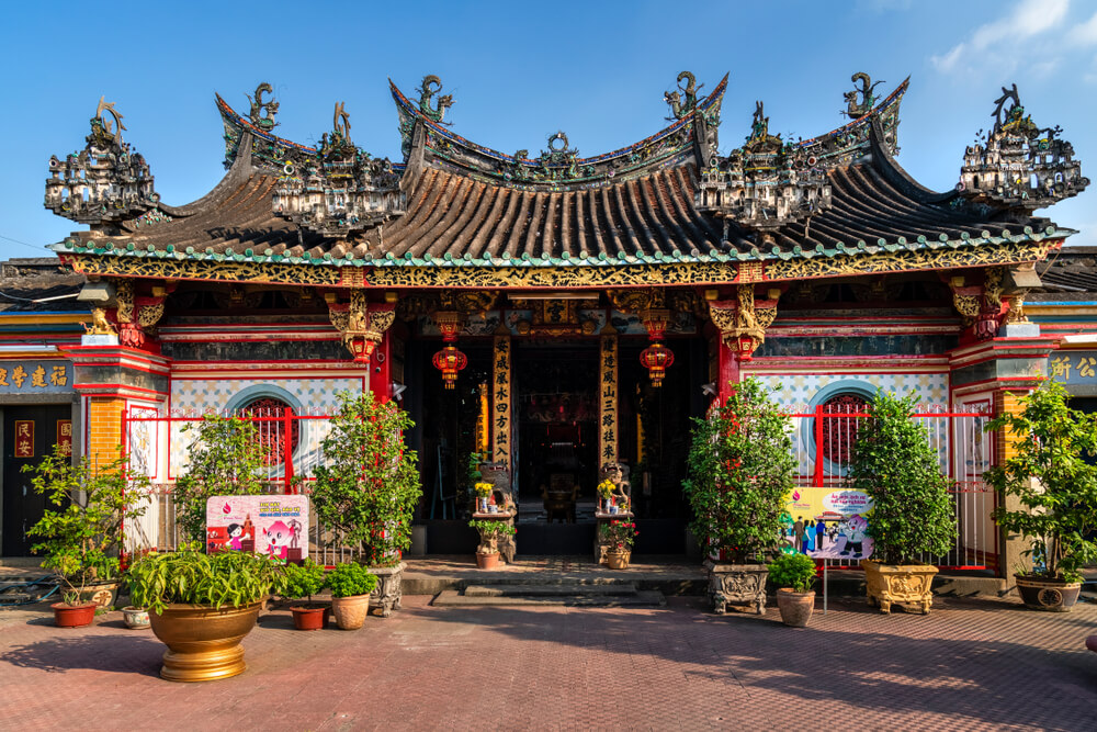 Vista de la pagoda Kien An Cung