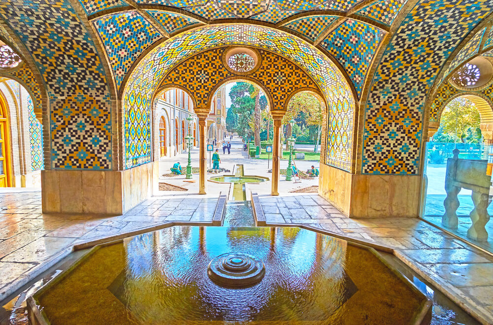 Patio del palacio de Golestán