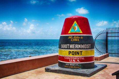 Señal en Southernmost Point