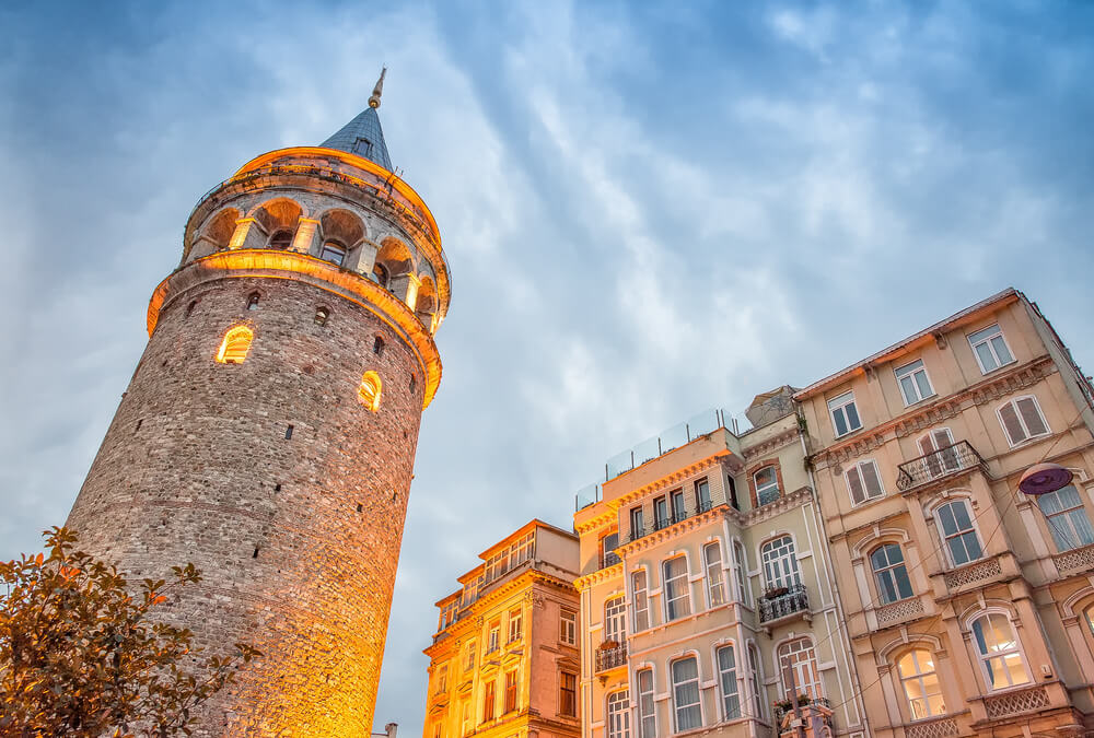 Torre Gálata al atardecer