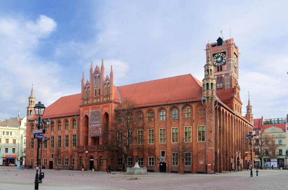 antiguo ayuntamiento de Torun en Polonia