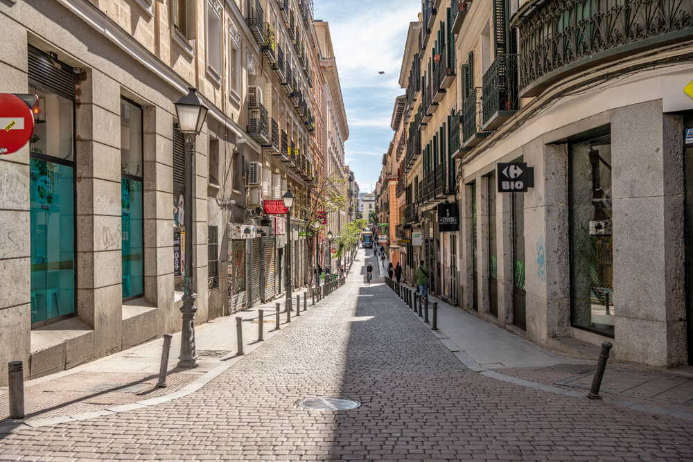Calle del barrio de Malasaña en Madrid