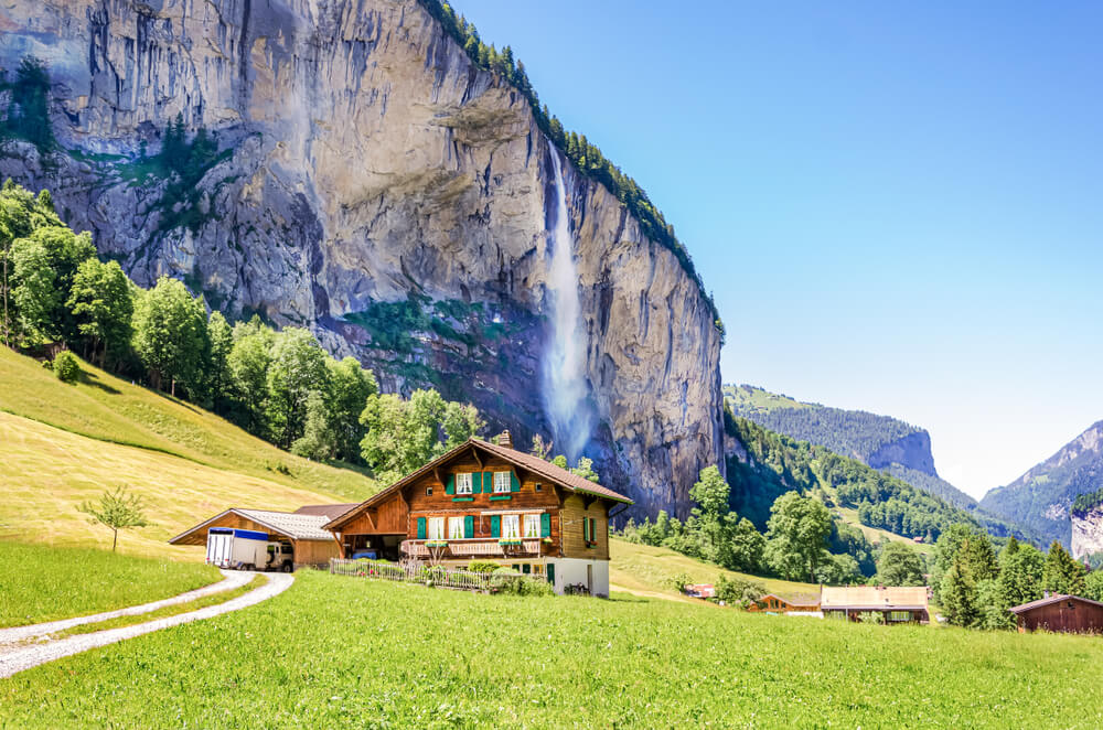 Cascada en Lauterbrunnen