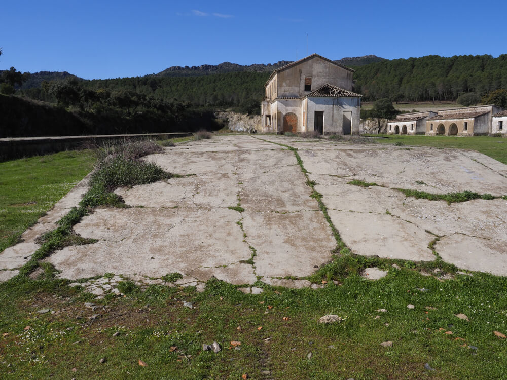 Estación de Santa Quiteria en la Vía Verde de la Jara