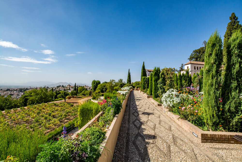 Huertas en el Generalife