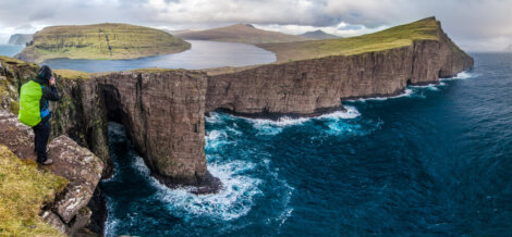 Lago Litisvatn en islas Feroe