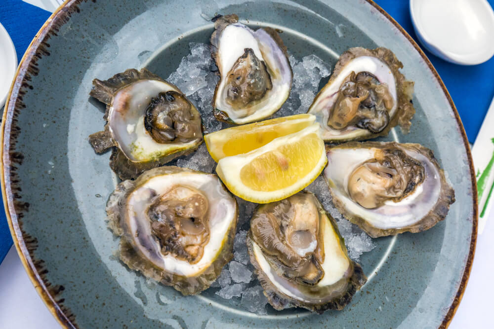 Plato de ostras