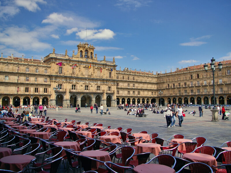 Plaza Mayor de la ciudad de Salamanca.