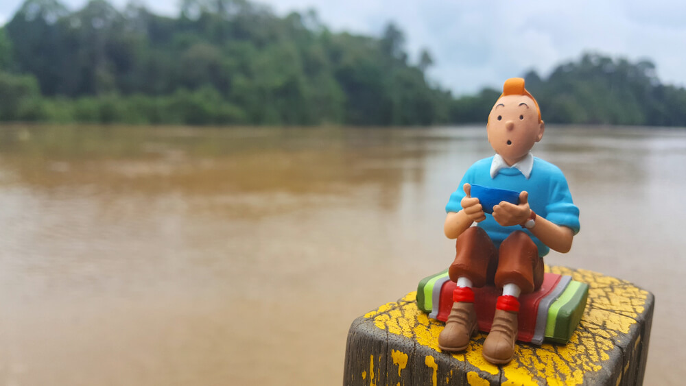 Disfruta con Tintín y sus viajes de cómic