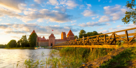 Entrada al castillo de Trakai