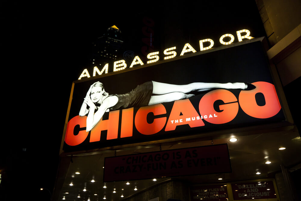 Cartel del musical Chicago.