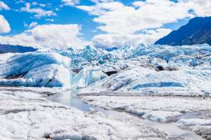Vista de un glaciar en Alaska.